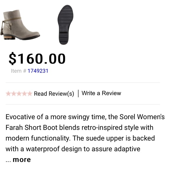 Sorel Farah real suede waterproof ankle boots - Picture 9 of 10